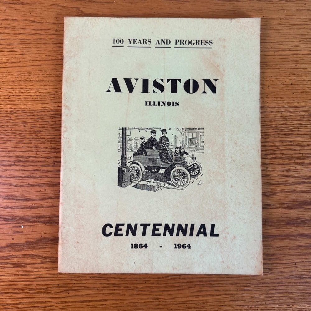 Aviston Illinois Centennial Book 1864-1964‎ History Local Vintage Souvenir